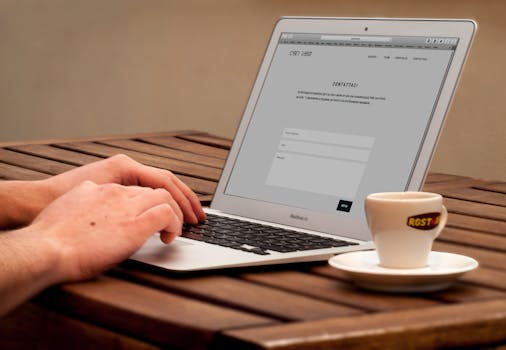 website mockup