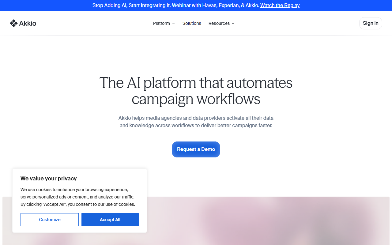 Akkio screenshot