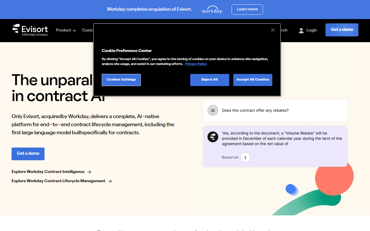 Evisort screenshot