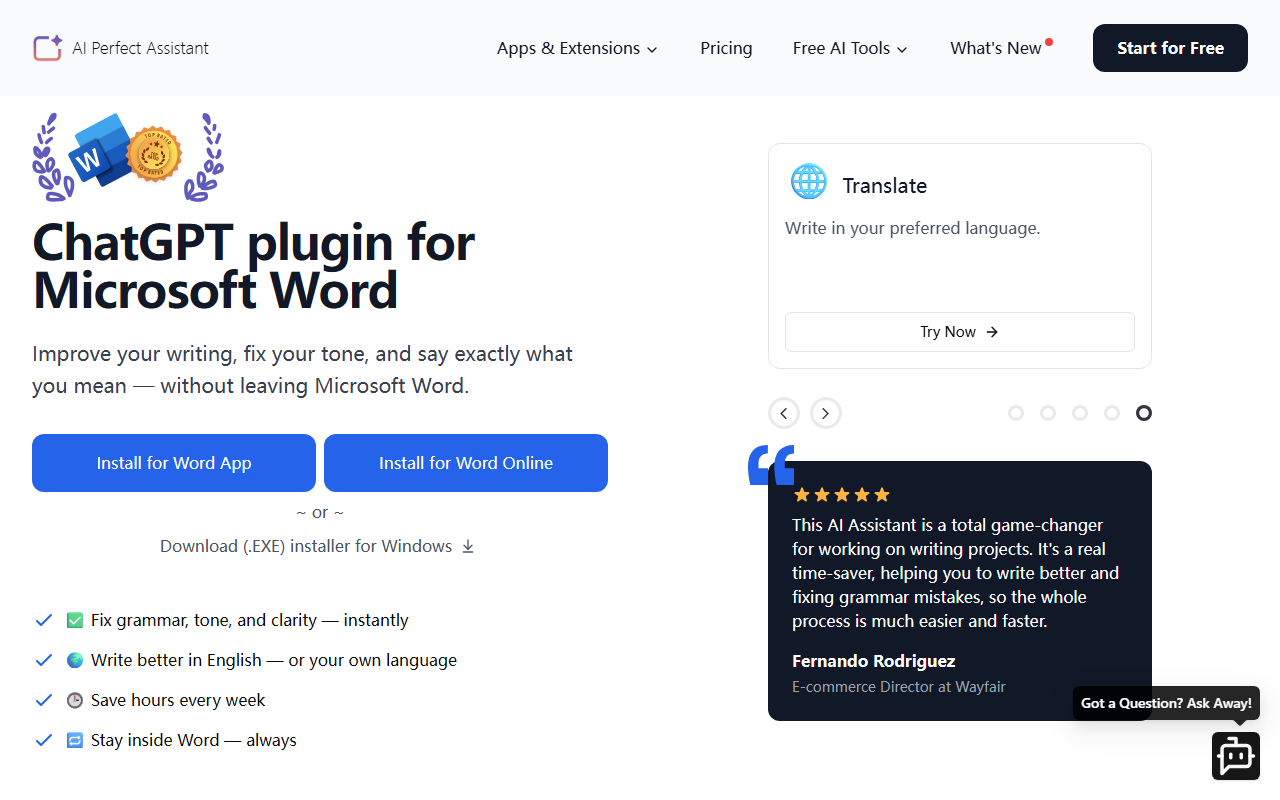PerfectAssistant screenshot
