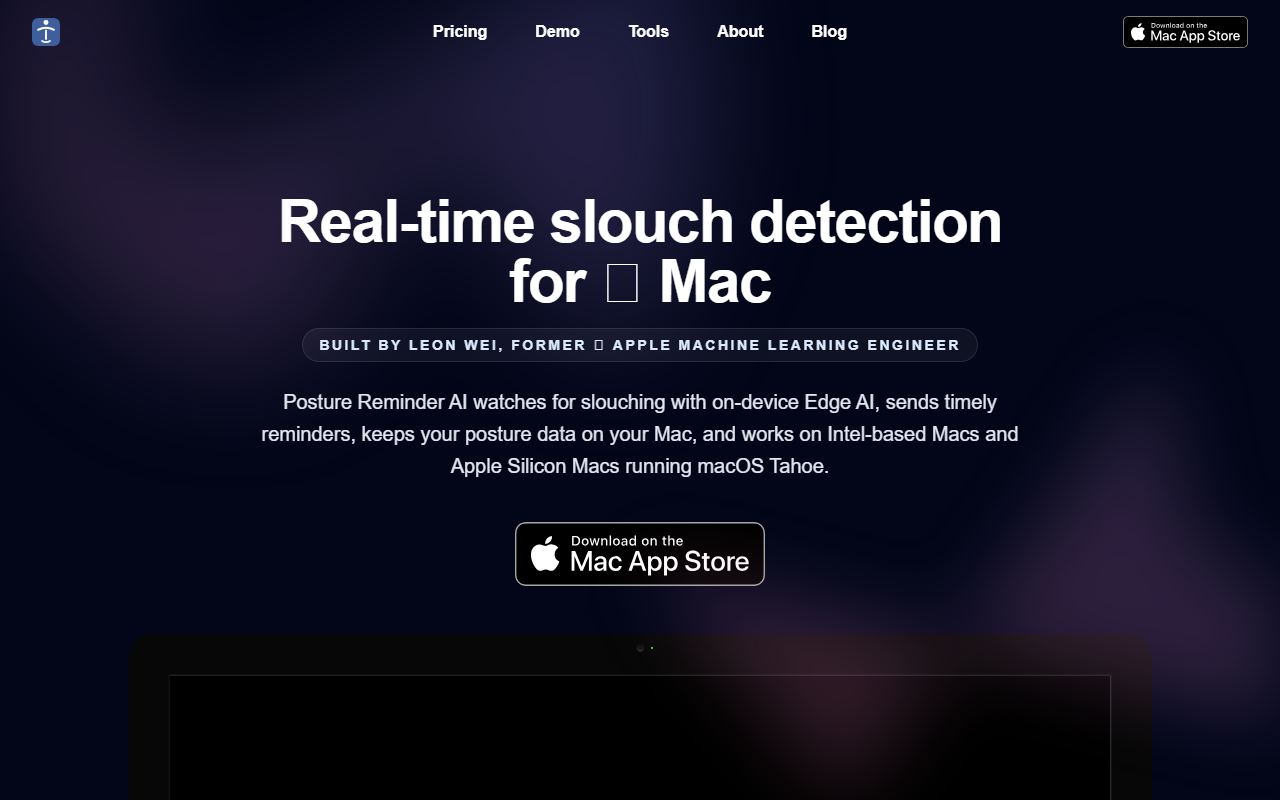 Posture Reminder AI screenshot
