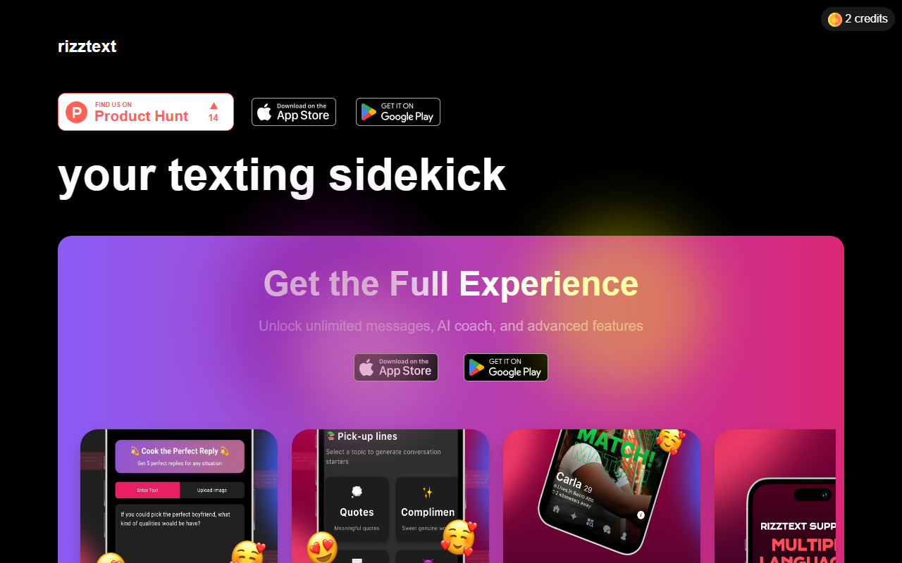 RizzText screenshot
