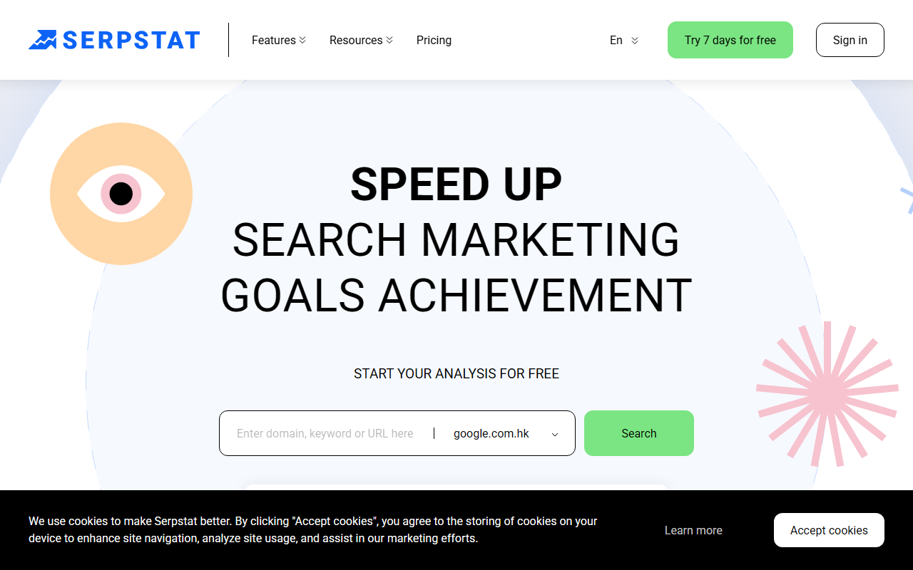 Serpstat screenshot