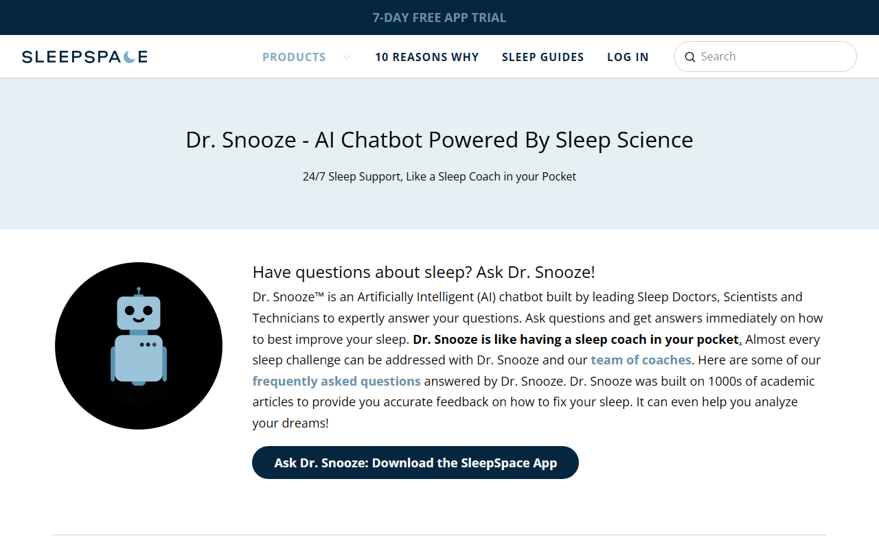 SleepSpace screenshot