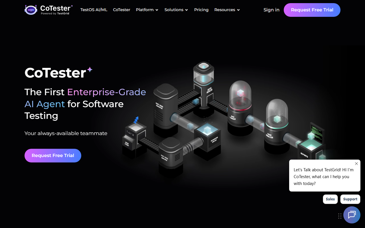 TestGrid screenshot