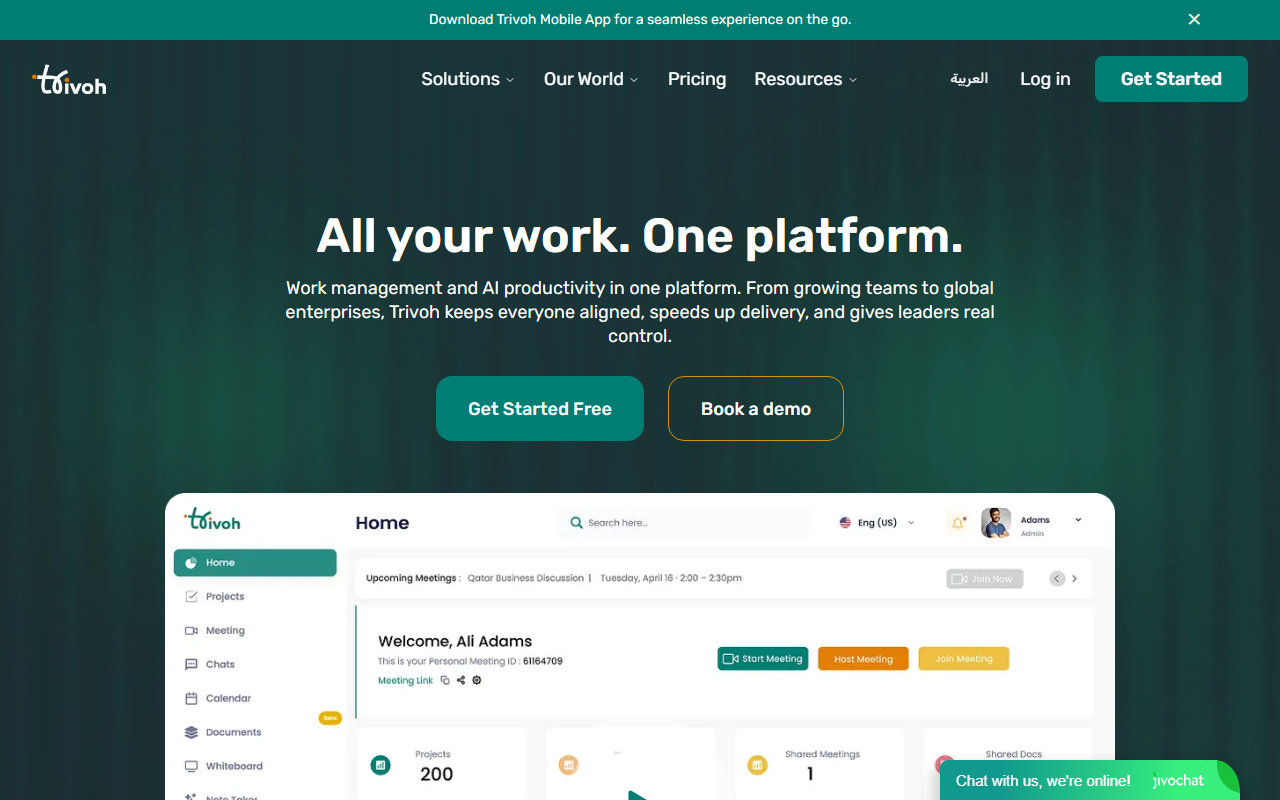 Trivoh screenshot