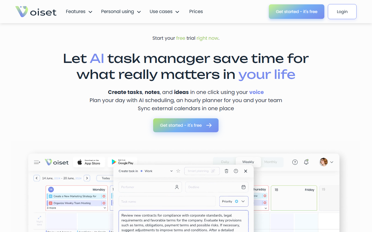 Voiset screenshot