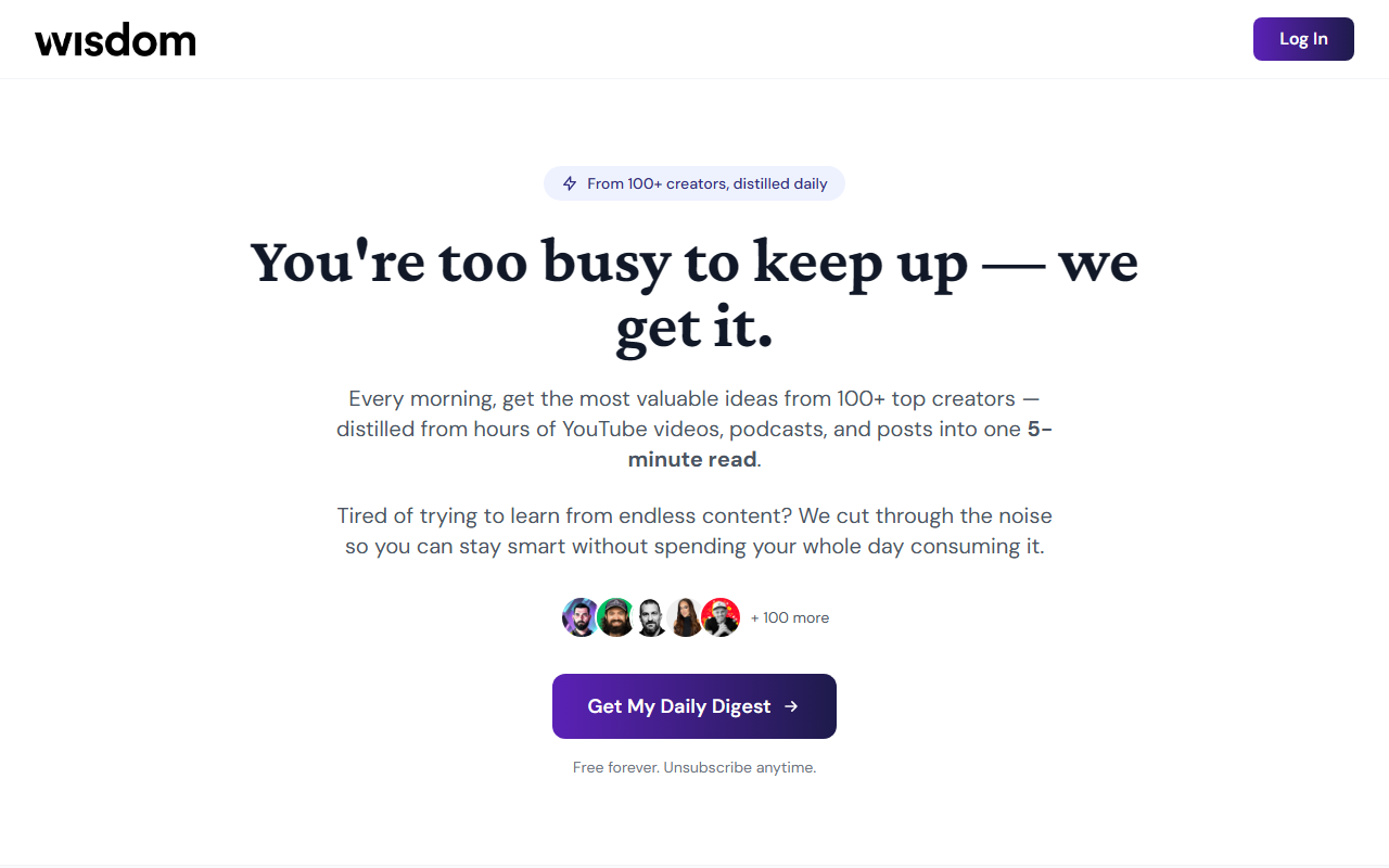 WisdomAI screenshot