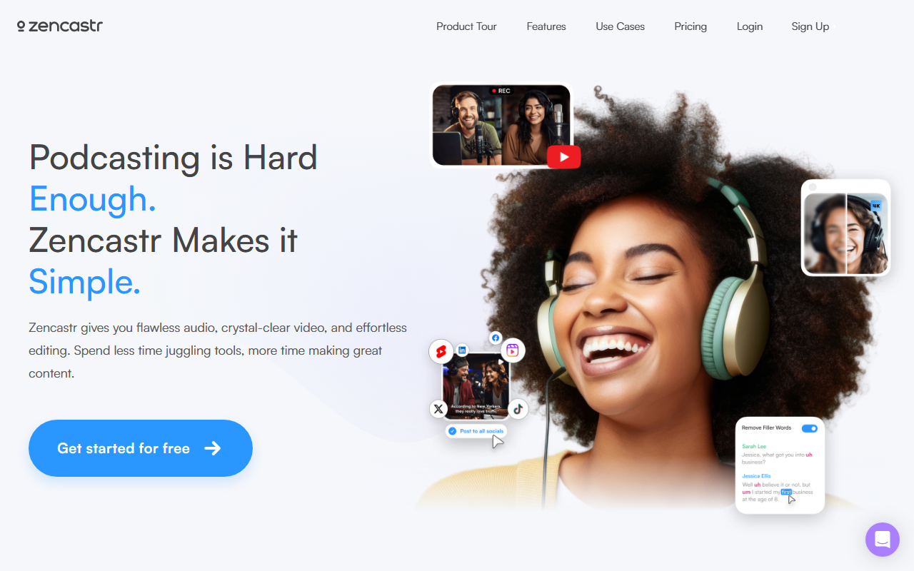 Zencastr screenshot
